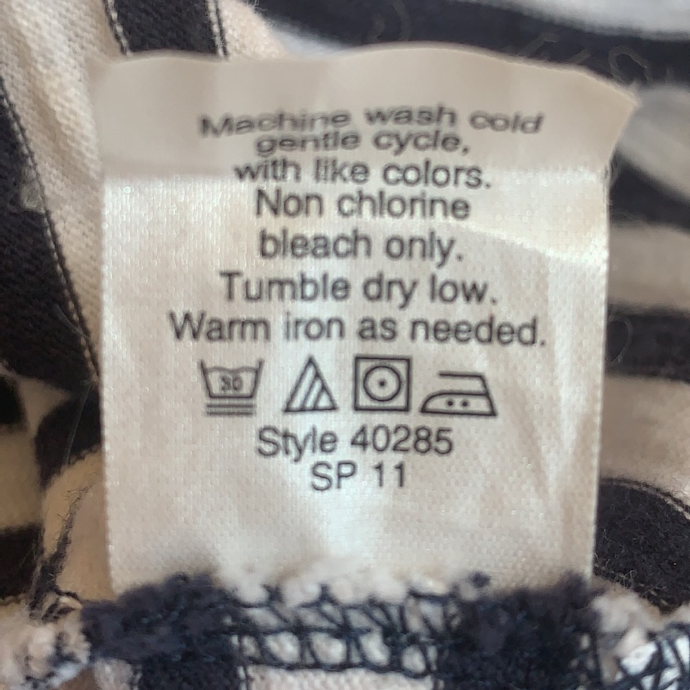 J. Crew Tank Dress Blue/White Stripe Drawstring XS - Picture 7 of 7